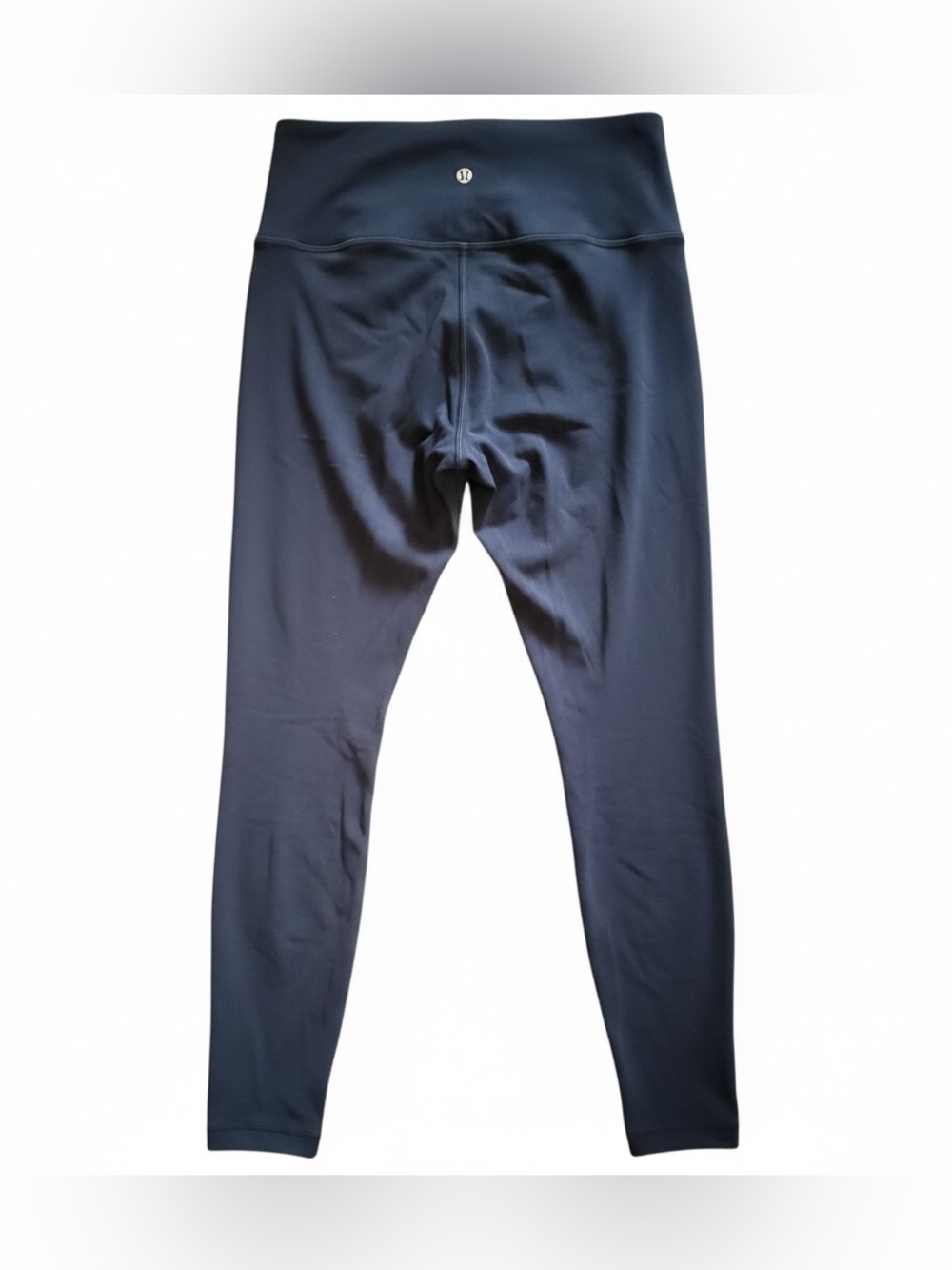 Lululemon Sz 8 Navy Blue Lux Fabric Performance Leggings 29” L | EUC